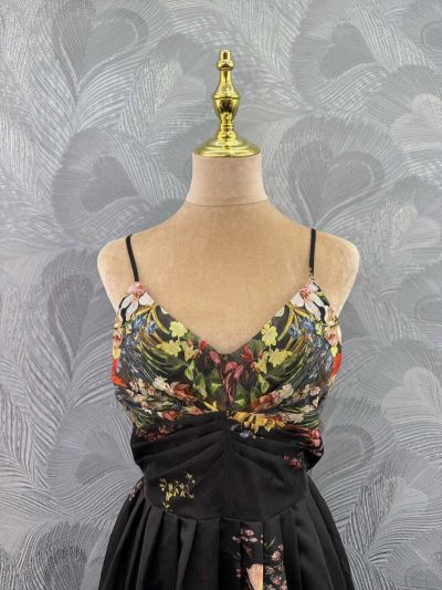 Zimmermann Linen Floral Dress in Multicolor