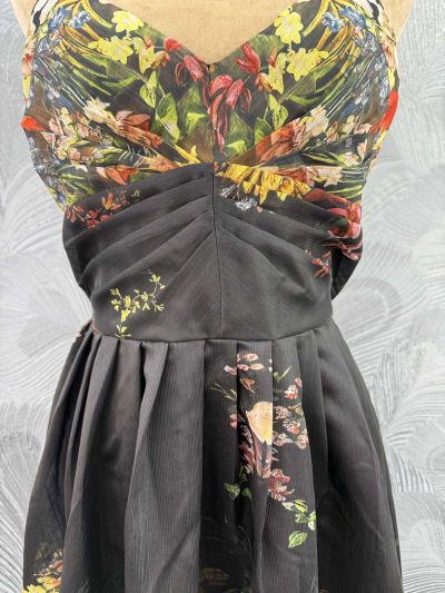Zimmermann Linen Floral Dress in Multicolor