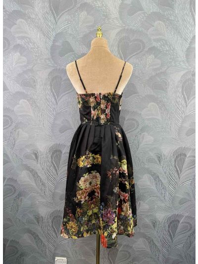Zimmermann Linen Floral Dress in Multicolor