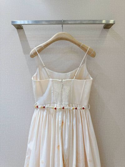 Zimmermann Midi Linen Dress in Multicolor