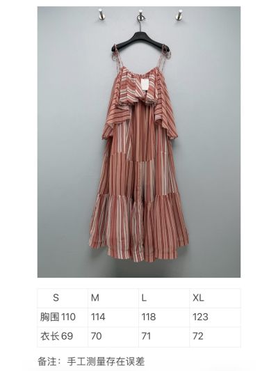 Zimmermann Striped Pleated Dress in Pink and White